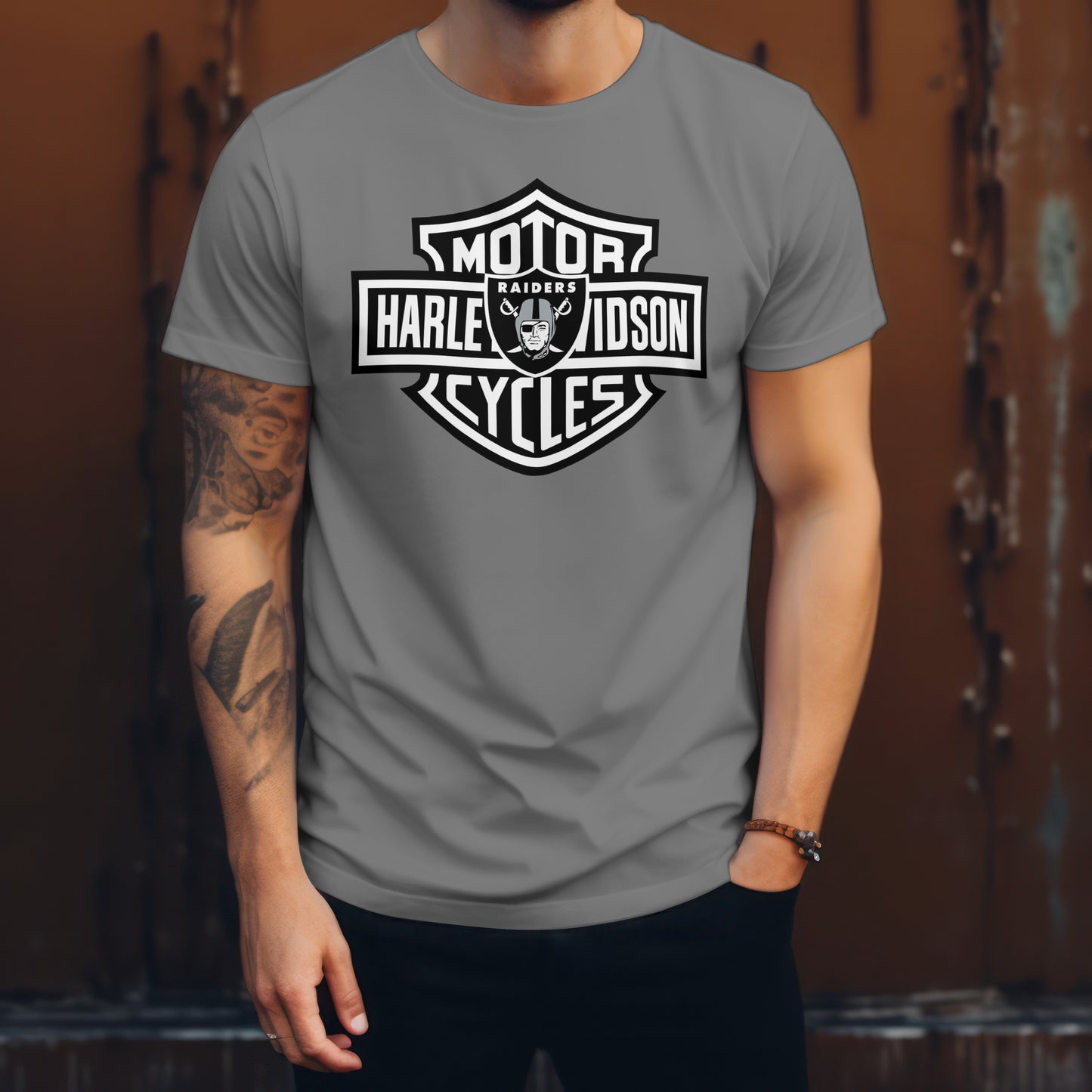 Street Jeanius Harley Raiders Combo Tee