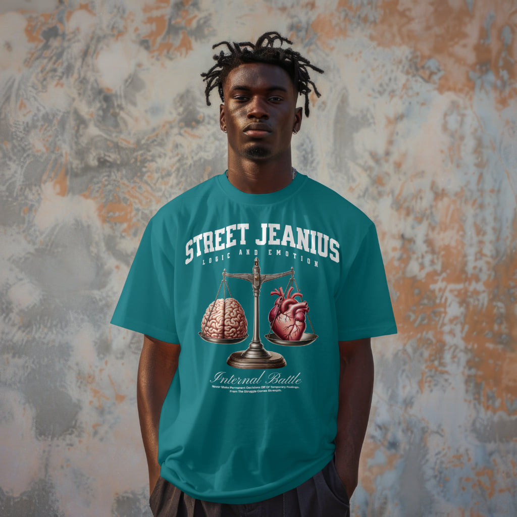 Street Jeanius Logic vs Emotion Tee