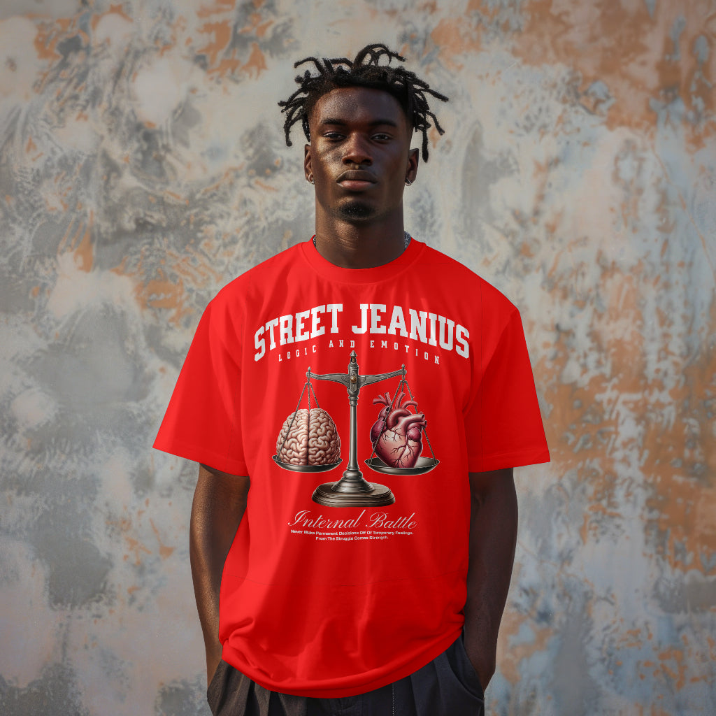 Street Jeanius Logic vs Emotion Tee