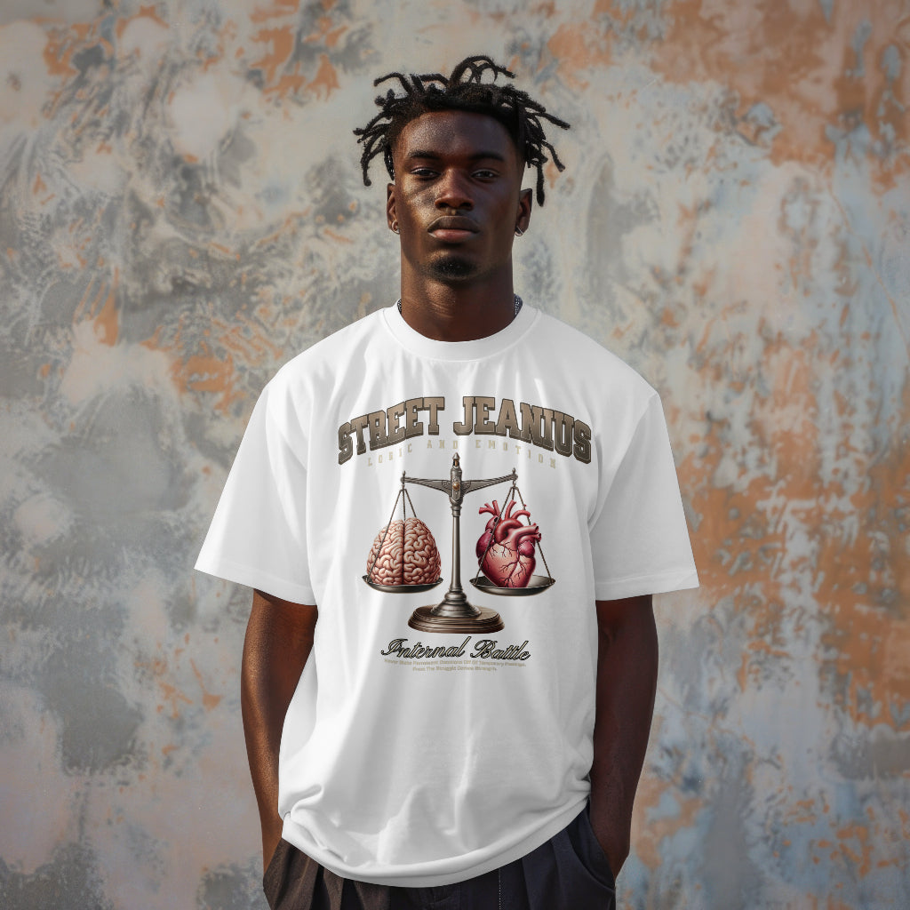 Street Jeanius Logic vs Emotion Tee