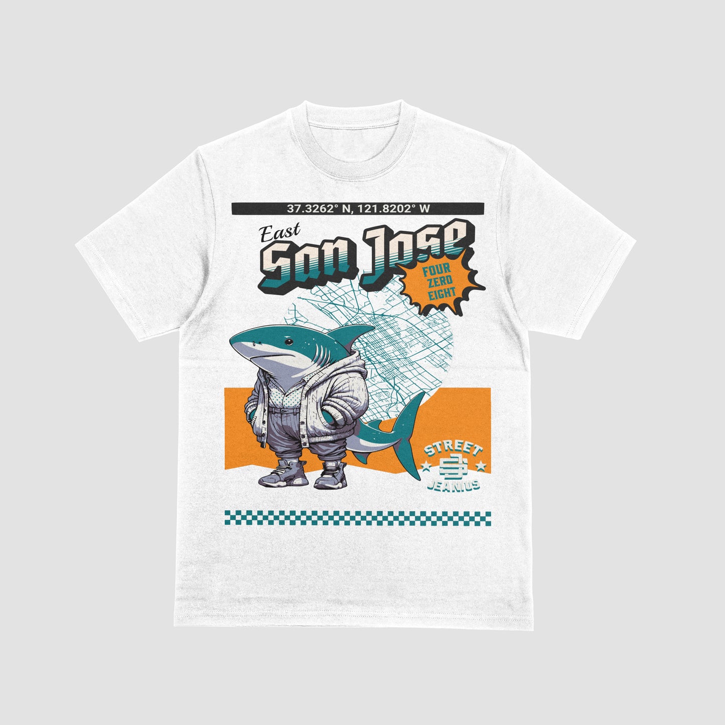 Street Jeanius East Side Shark Tee