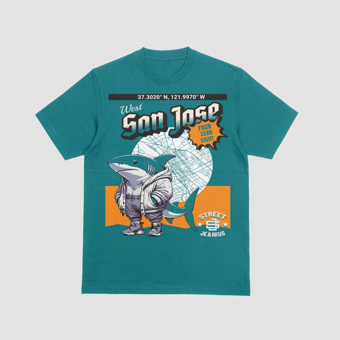 Street Jeanius West Side Shark Tee