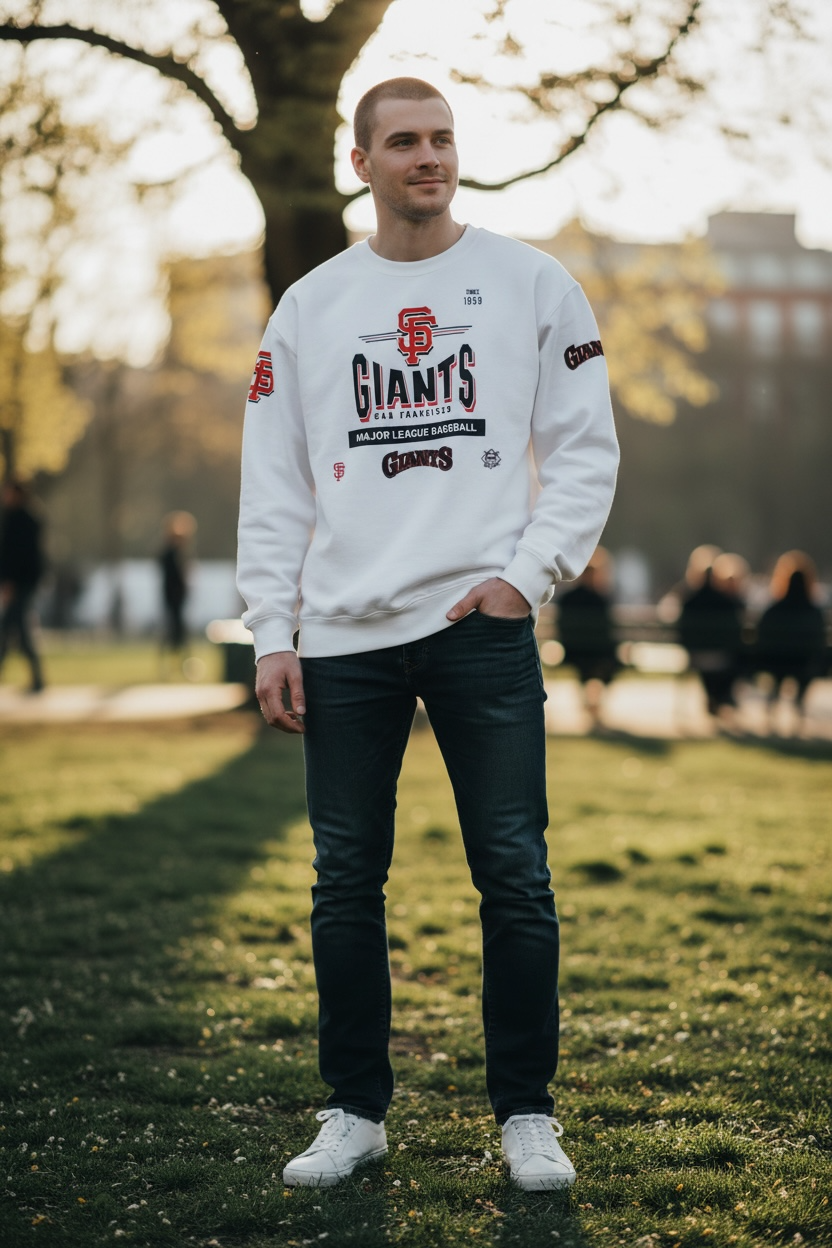 Street Jeanius SF Giants Crewneck Sweater