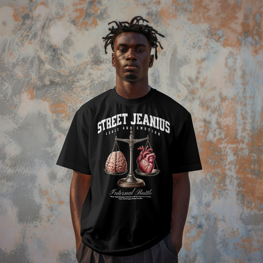 Street Jeanius Logic vs Emotion Tee