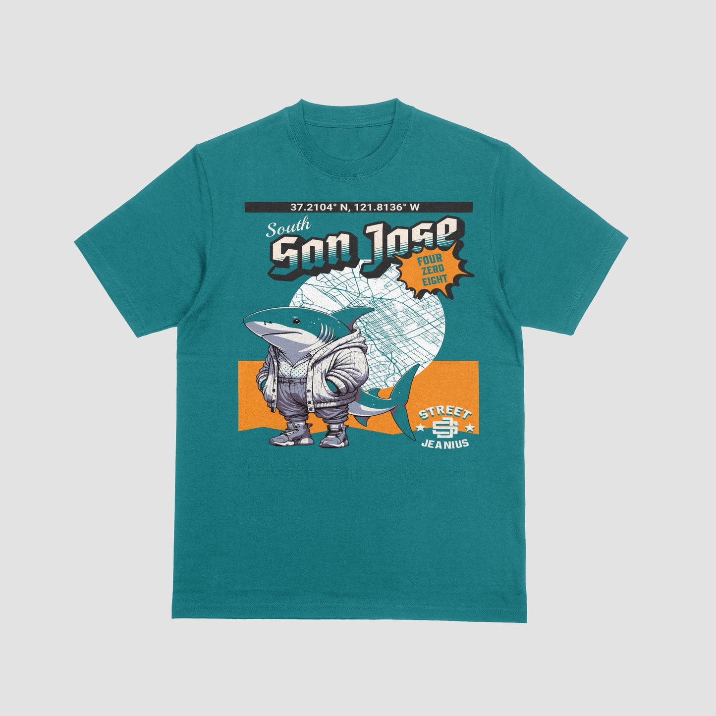 Street Jeanius South Side Shark Tee