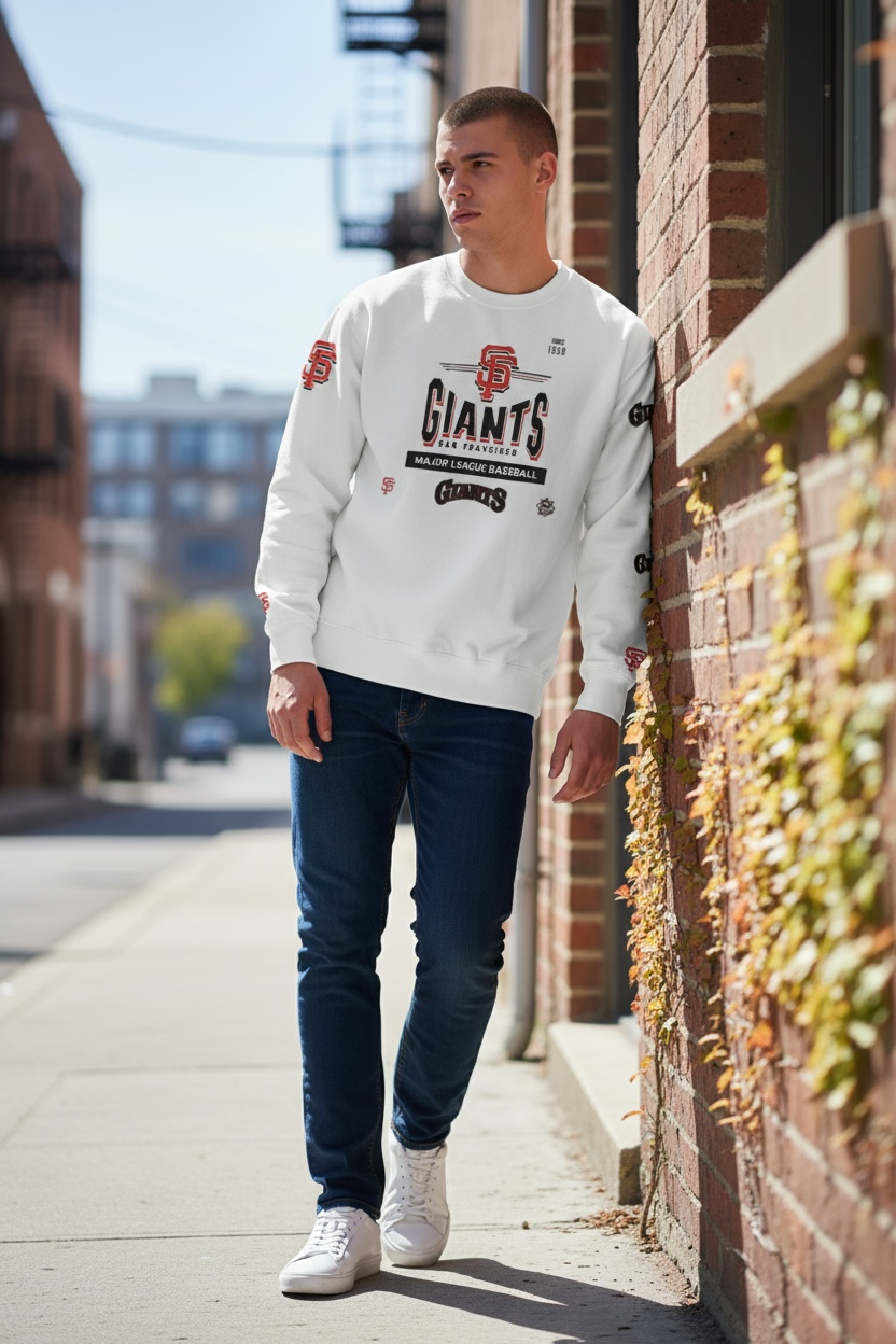 Street Jeanius SF Giants Crewneck Sweater