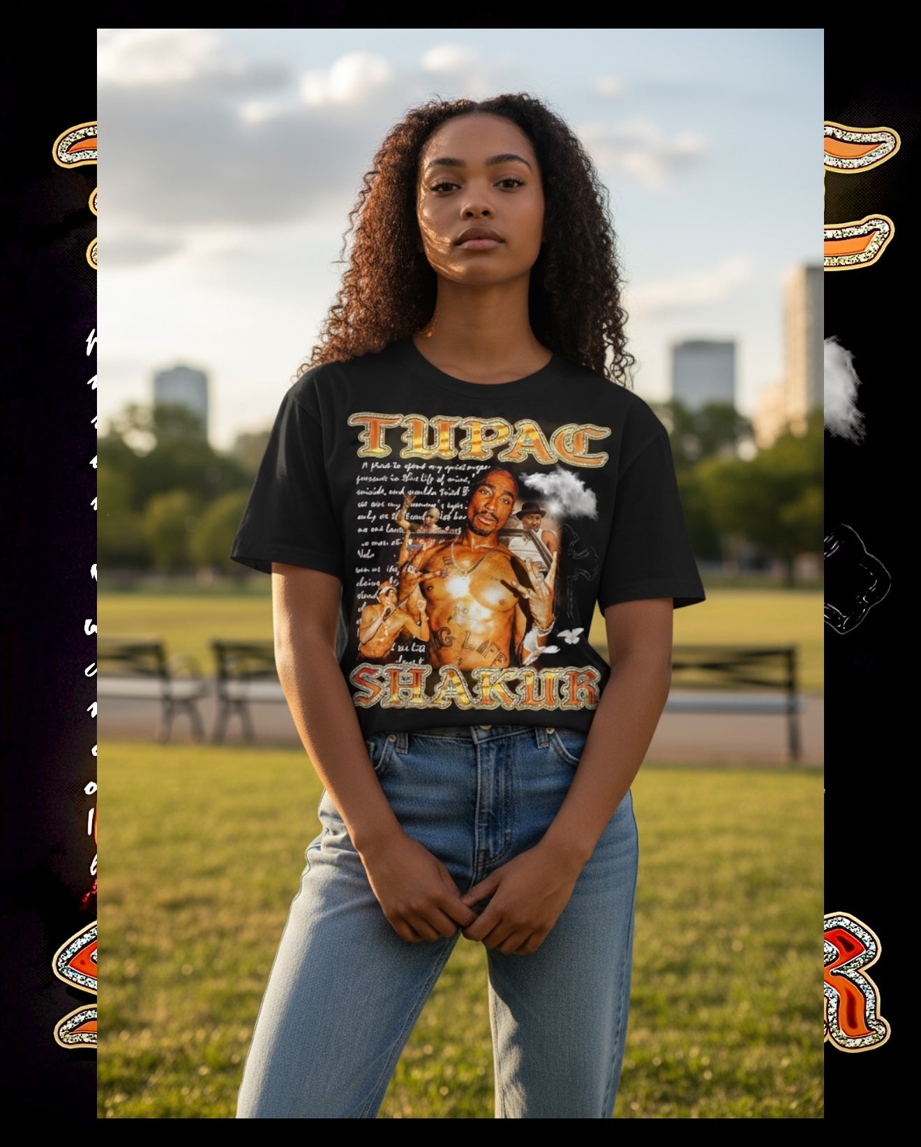 Street Jeanius Tupac Graphic Tee